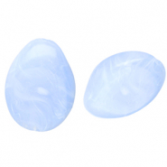 Acrylic beads drop Blue-Marble