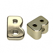 Acrylic letter beads letter B Gold