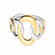 Stainless steel rings Silver-Gold