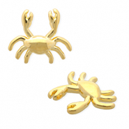 DQ® European metal charms crab Goud (Nikkelvrij)