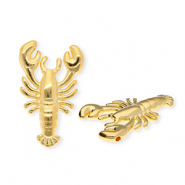 DQ® European metal charms lobster Goud (Nikkelvrij)