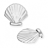 DQ® European metal charms shell Antiek Zilver (Nikkelvrij)