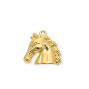 DQ® European metal charms horse Goud (Nikkelvrij)