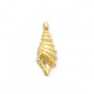 DQ® European metal charms shell Goud (Nikkelvrij)