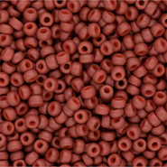Miyuki seed beads 8/0 Matted Opaque Terra Cotta 8-2315