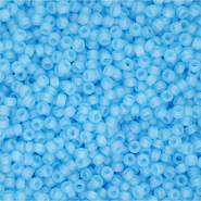 Miyuki seed beads 11/0 Matted Lt. Blue AB 11-0148FR