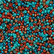 Miyuki seed beads 11/0 Blue Corals mix143