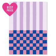 BY31® Jewellery cards lines & cubes Purple-Pink-Dark Blue