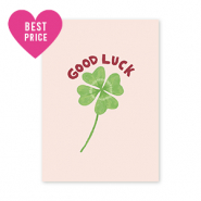 BY31® Jewellery cards "Good luck" Light Pink-Green-Rust Red