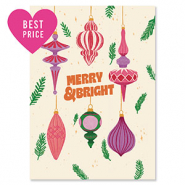 BY31® Jewellery cards "Merry & Bright" Off White-Pink-Purple-Dark Green