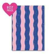 BY31® Jewellery cards waves Blue-Light Pink
