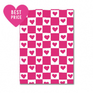 BY31® Jewellery cards heart White-Fuchsia
