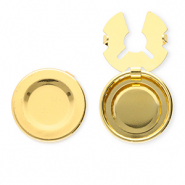 Eco-brass® metal button covers Gold