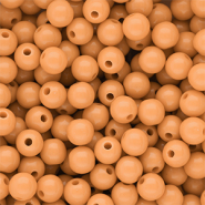 10 mm DQ acrylic beads shiny Chamois 15-1145 Tcx