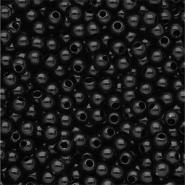 6 mm DQ acrylic beads shiny Black