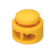 Colourful jewellery findings cord stopper round Tropical Orange