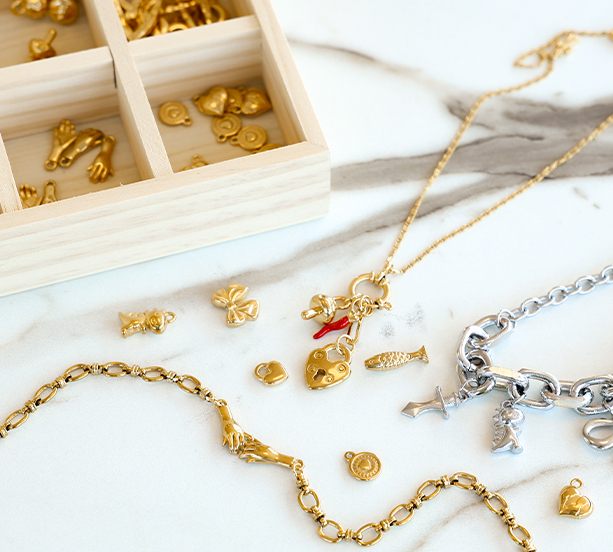 Stainless steel charms