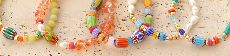 Millefiori beads Millefiori beads