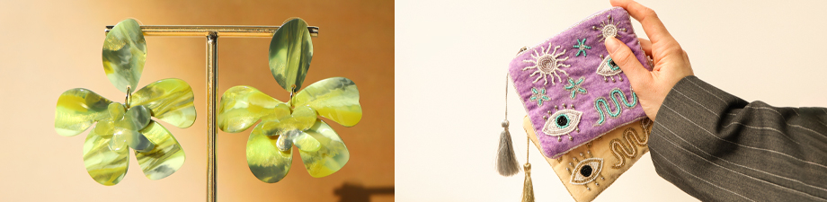 New in: BY31® pouches and resin earrings New in: BY31® pouches and resin earrings
