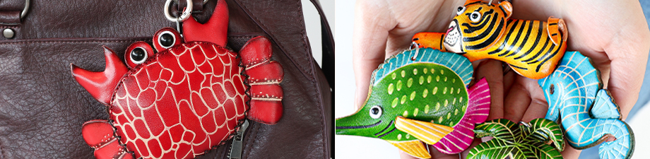 New leather purses and keychains New leather purses and keychains