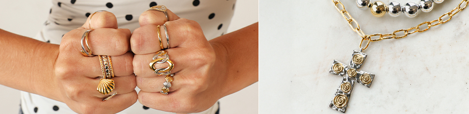 New series of stainless steel rings and charms New series of stainless steel rings and charms